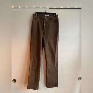 Abercrombie Curve Love 90s Straight Ultra High Rise Jeans | Brown | 28/6L
